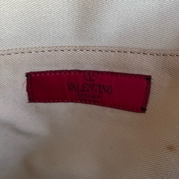 VALENTINO GARAVANI  Calfskin Medium Full Studded Rockstud All Over Backpack - Picture 10 of 13